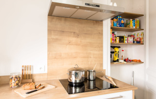 hotte box NEFF & table de cuisson induction SIEMENS