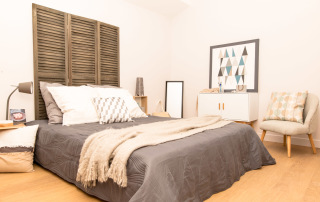 chambre scandinave agencée par MJ Home & mise en valeur par Tiphanie FOGEL